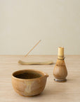 Matcha Chawan and Chasen (Whisk) Holder Set