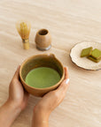Matcha Chawan and Chasen (Whisk) Holder Set